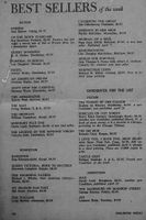 Best seller list of the week in Publishers Weekly, May 1965, showing An American Dream in No. 6 position.