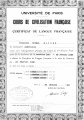 Sorbonne graduation certificate, 1948.