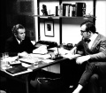 NM and Joe Flaherty in 1968. Photo by N.Y. Press Service.