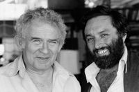 Norman Mailer and Lawrence Schiller in 1979. Photo by Jill Krementz.