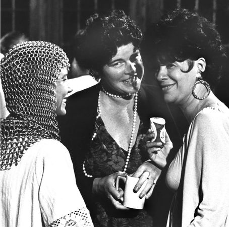 Norman Mailer’s ex-wives Beverly Bentley, Lady Jean Campbell, and Adele Morales on set of Maidstone, Long Island, 1968 © Daniel Kramer.