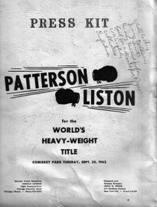 Mailer covered the first (1962) Patterson-Liston fight in Chicago for Esquire. James Baldwin also reported on the match, and in “Ten Thousand Words a Minute,” Mailer describes a “bad feeling” between them at Comiskey Park. After one of their meetings, he scribbled a note to himself on his press packet: “While talking to Jimmy Baldwin, I think: the only true and proper foil for a developed Negro is a highly cultivated Englishman.” In a notebook from the same period, Mailer changed “cultivated Englishman” to “Limey.”
