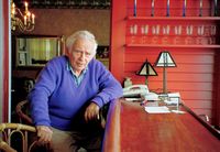 Norman Mailer at his home in Provincetown, 2000. Credit: Kathy Amerman.