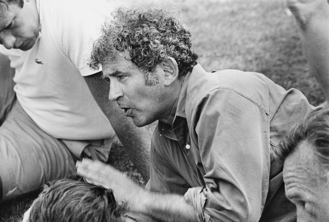Norman Mailer on set of Maidstone, Long Island 1968 © Daniel Kramer.