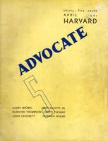 Harvard Advocate, April 1941.