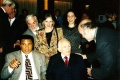 M. Ali, Mailer, Plimpton, JML, and Donna Lennon. Rainbow Room, New York City (1998).